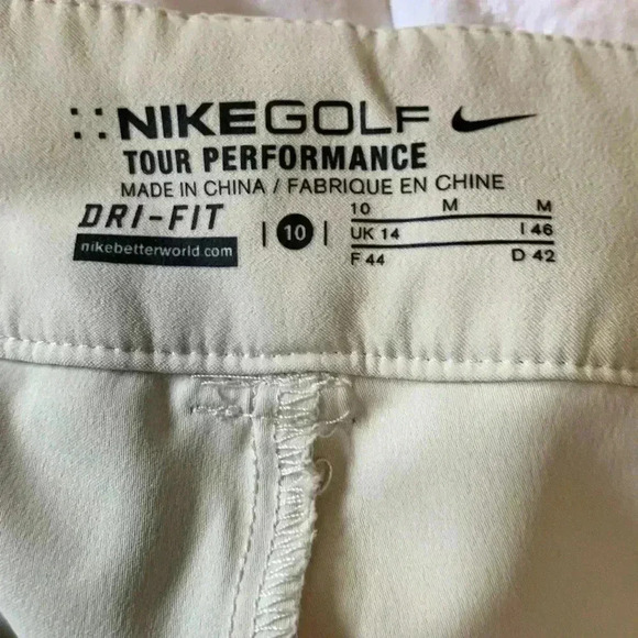 Nike Off White, Dry-Fit Golf Skort, size 10 - Picture 3 of 5